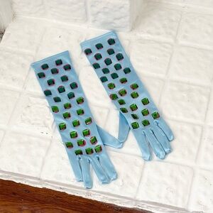 💎🩵 Rhinestone Opera Gloves 🩵💎